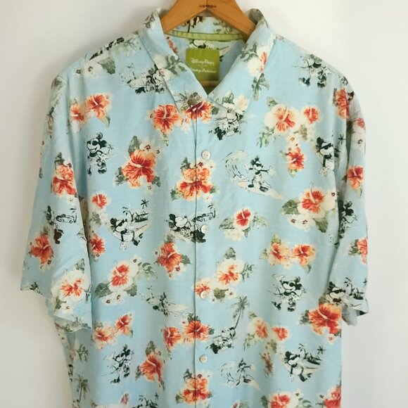 Tommy Bahama Other - Tommy Bahama Hawaiian Shirt Men's XXL Multicolor Disney Parks Mickey Mouse